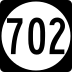 State Route 702 marker