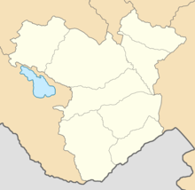 Administrative map of the Elizavetpol Governorate