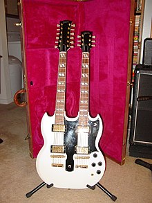 One of the guitars I use, the Gibson EDS-1275