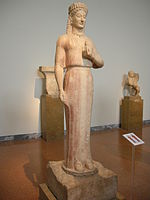 Phrasikleia Kore, c. 550 BC, Athens, National Archaeological Museum of Athens.