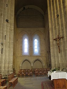 The interior of a church