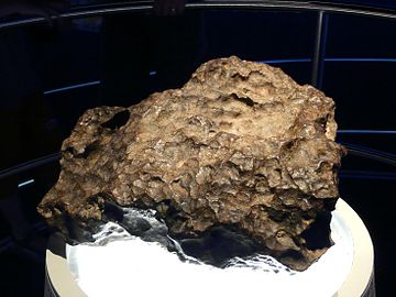 Fragment of the Canyon Diablo Meteorite which created Meteor Crater in Arizona