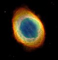 Image 34The Ring nebula, a planetary nebula similar to what the Sun will become (from Formation and evolution of the Solar System)