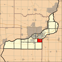 Location in Rock Island County