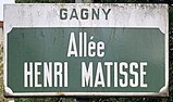 Allée Henri Matisse, Gagny