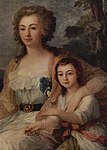 Porträt der Gräfin Anna Protassowa mit ihren Nichten, 1788