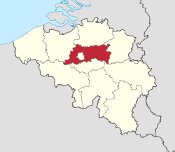 Location of Flemish Brabant
