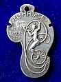 Ruhr Occupation, French Art Medal 1924 by Michel. Reverse: The devil riding on a unicycle l., and playing a French horn.