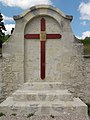 The remembrance cross for Quentin Roosevelt in Sancy-les-Cheminots.