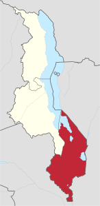 Karte der Southern Region von Malawi