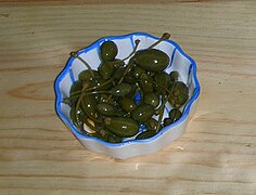 Pickled caperberries