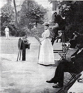 Hélène Pévost, French women's tennis champion at the 1900 Paris Olympics, the first games in which women competed