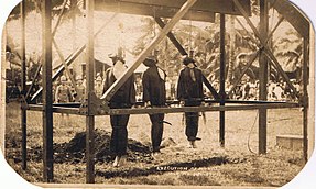 Three Moro rebels hanged in Jolo, 21 July 1911
