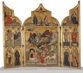 Jacobello del Fiore: Triptychon mit Anbetung der Könige, Schwedisches Nationalmuseum, Stockholm