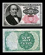 Twenty five-cent fifth-issue fractional note