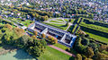 Aerial view of the old stables of Meudon