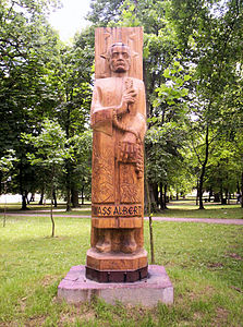 Albert Wass statue in Harkány, Hungary (2005)