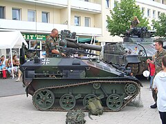 A BGM-71 TOW-armed Wiesel AWC of the German Army