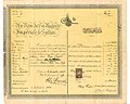 1914 Turkish Ottoman passport issued at Jaffa
