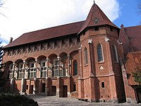 Marienburg am Weichseldelta, heute Malbork in Polen, 1309–1454 Hauptsitz des Deutschen Ordens