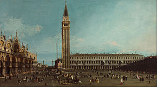 Canaletto, The Piazza San Marco, Venice (c. 1745)