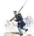 Ein Carabinier der Chasseurs à pied, ab 19. Juli 1842 Chasseurs d’Orléans genannt