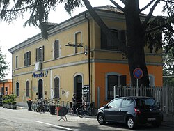 Old railway station in Corsico