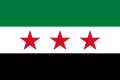 The flag of the First Syrian Republic, used by the FSA since November 2011[62]