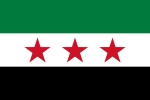2:3 Variante 1 der von Rebellen im Bürgerkrieg verwendeten alten Flagge