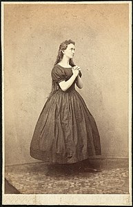 Fredrikke Nielsen performing as Jane Eyre, circa 1860.