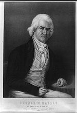 U.S. Vice-President George Mifflin Dallas in a lithograph by Alfred Hoffy after a daguerreotype by M.A. Root