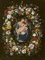 Garland with the Virgin and Child and two Angels, in collaboration with Jan Brueghel the Elder. c. 1619. Prado Museum, Madrid.[4]