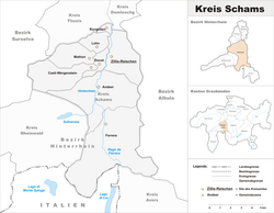 Location of Kreis Schams