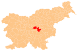 The location of the Municipality of Litija