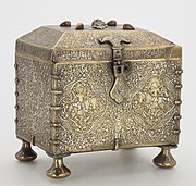 Casket with the remains of a combination Lock, Jazira, early 13th century