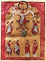 Liuthar-Evangeliar, um 1000: Darstellung des Gottesgnadentums Kaiser Ottos III.