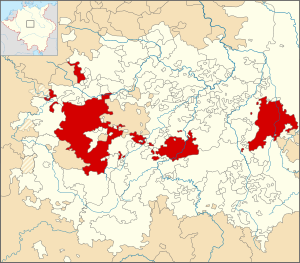 Lage Sachsen-Gotha-Altenburgs in Thüringen