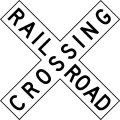 R15-1 Railroad crossing (crossbuck)