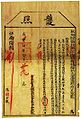 A passport issued by the Great Qing government in 1854.