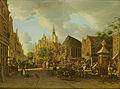 "The Groen (Green) Market", The Hague as seen towards the western end. circa 1765
