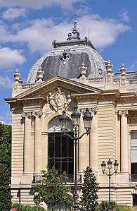 Beaux Arts Ionic columns of the Petit Palais, Paris, by Charles Giraud, 1900[31]