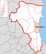 Lage der Gemeinde Söderhamn