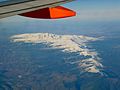 Sierra Nevada, gesehen aus einem Flugzeug aus östlicher Richtung