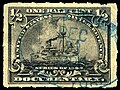 United States of America 1898 ½c documentary stamp from the Battleship issue