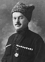 Abdulmajid Tapa Tchermoeff, oil industrialist, first chairman of the Central Committee and first prime minister, Chechen. Died in Switzerland in 1937.