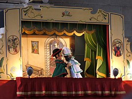 Puppet theater with Gioppino and Brighella, Bergamo Italy