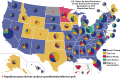 U.S. States by Vote Distribution, 2016 (Republican Party)