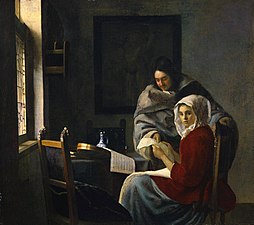Johannes Vermeer, Girl Interrupted at Her Music, 1658–1661[293]
