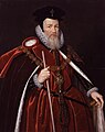 Portrait of William Cecil, 1st Baron Burghley, after 1585, oil on panel, attributed to Gheeraerts, National Portrait Gallery, London