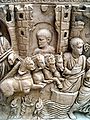 Detail from a plaster cast of the late 4th-century so-called Sarcophagus of Stilicho, Museum of Roman Civilization